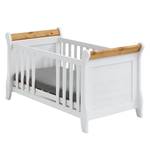 Babybed Bergen Scandinavisch grenenhout - Wit/loogkleurig