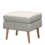 Fauteuil Croom Microfibre - Tissu Fida: Blanc - Avec repose-pieds