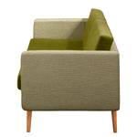 Ensemble de canapé Croom V (3-2-1) Tissu / Velours - Vert olive / Beige