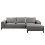 Ecksofa Mazy Microfaser - Fango - Longchair davorstehend rechts