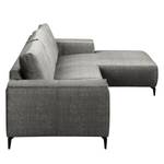 Ecksofa Mazy Microfaser - Fango - Longchair davorstehend rechts