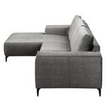 Ecksofa Mazy Microfaser - Fango - Longchair davorstehend links