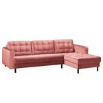 Ecksofa Corndale Samt - Altrosa