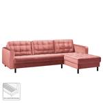 Ecksofa Corndale Samt - Altrosa