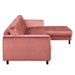 Ecksofa Corndale Samt - Altrosa