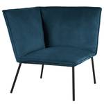 Sofa Dorado (3-Sitzer) Samt - Marineblau