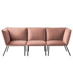 Sofa Dorado (3-Sitzer) Samt - Altrosa