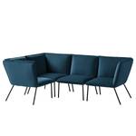 Ecksofa Dorado II Samt - Marineblau