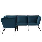 Ecksofa Dorado II Samt - Marineblau