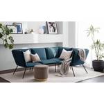 Ecksofa Dorado II Samt - Marineblau