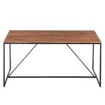 Table Woodson Acacia massif / Fer - Acacia Marron clair - Largeur : 180 cm