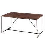 Table Woodson Acacia massif / Fer - Acacia brun - Largeur : 200 cm