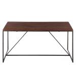 Eettafel Woodson Massief acaciahout/ijzer - Bruin acaciahout - Breedte: 200 cm