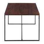 Table Woodson Acacia massif / Fer - Acacia brun - Largeur : 200 cm