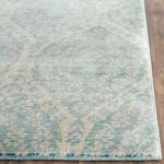 Laagpolig vloerkleed Marlon Geweven stof - crèmekleurig/petrolblauw - 160 x 230 cm