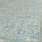 Laagpolig vloerkleed Taryn Geweven stof - Turquoise/zandkleurig - 120 x 180 cm