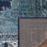 Laagpolig vloerkleed Sibyla Geweven stof - blauw/flessengroen - 200 x 280 cm
