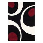 Hoogpolig vloerkleed Vero Geweven stof - rood/zwart - 120 x 180 cm