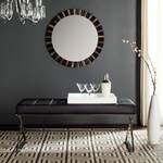 Banc Alina Imitation cuir / Acier - Noir