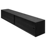 Schrank Lautaro Eiche Furnier - Eiche Schwarz - Breite: 158 cm