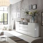 Sideboard Mavie hoogglans wit/zwart