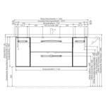 Badkamerset 4010 IV (2-delig) Incl. verlichting - Grafiet