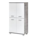 Armoire de salle de bain Labin Blanc mat / Gris minéral