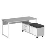 Bureau Set Plus Blanc / Gris platine