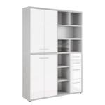 Armoire de bureau Set Plus V Blanc / Gris platine