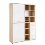 Armoire de bureau Set Plus V Blanc / Imitation chêne