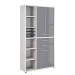 Armoire de bureau Set Plus IV Gris / Gris platine