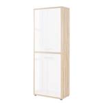 Armoire de bureau Set Plus III Blanc / Imitation chêne