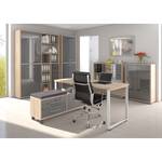 Caisson bureau Set Plus I Gris / Imitation chêne