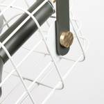 Suspension Cage I Aluminium / Fer - 1 ampoule - Blanc