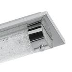 LED-Badleuchte Tolorico I Glas / Edelstahl - 1-flammig - Breite: 35 cm