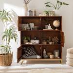 Credenza LOGA Acacia Massello / Ferro - Acacia Marrone