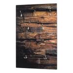 Wandgarderobe Waratah Braun / Silber