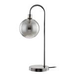 Lampe KJUL Gris métal brillant / Verre fumé