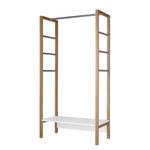 Garderobe Northgate Eiche teilmassiv - Eiche / Weiß - Breite: 90 cm