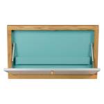 Wandbureau Combarbala Deels massief eikenhout - Babyblauw