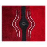 Tapis de bain Crystal Light Tissu - Rouge rubis - 50 x 60 cm