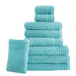 Handdoek Memory geweven stof - Turquoise - 30 x 50 cm