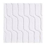 Tapis de bain Vogue Tissu - Blanc - 60 x 60 cm