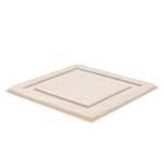 Badematte Natur Webstoff - Beige - 60 x 60 cm