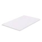 Tapis de bain Navona Tissu - Blanc - 60 x 100 cm