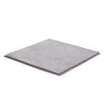 Badmat Marla geweven stof - Heldergrijs - 60 x 60 cm