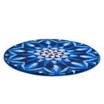 Tapis de bain Chakra Fibres synthétiques - Bleu - 100 x 100 cm