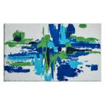 Badematte Mezzo Webstoff - Blau - 60 x 100 cm