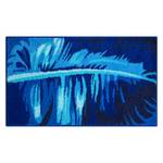 Badematte Tropical Webstoff - Blau - 60 x 100 cm
