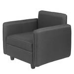 Fauteuil Lavara I Tissu - Gris foncé